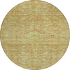 Piper Looms Chantille Medallion ACN1225 Terracotta Machine Washable Area Rug Round Main Image