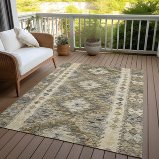 Piper Looms Chantille Global ACN1226 Beige Machine Washable Area Rug Outdoor Lifestyle Image Feature