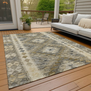 Piper Looms Chantille Global ACN1226 Beige Machine Washable Area Rug Outdoor Lifestyle Image Feature