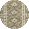 Piper Looms Chantille Global ACN1226 Beige Machine Washable Area Rug Round Main Image
