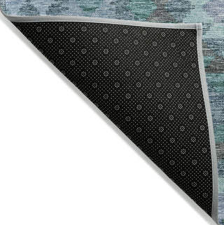 Piper Looms Chantille Global ACN1226 Blue Machine Washable Area Rug Backing Image