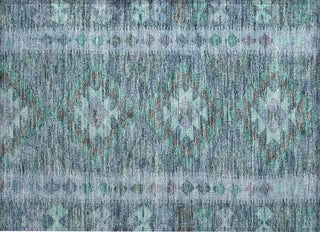 Piper Looms Chantille Global ACN1226 Blue Machine Washable Area Rug Scatter Main Image