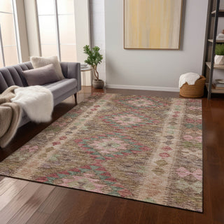 Piper Looms Chantille Global ACN1226 Brown Machine Washable Area Rug Lifestyle Image Feature