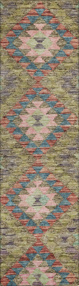 Piper Looms Chantille Global ACN1226 Green Machine Washable Area Rug Runner Main Image