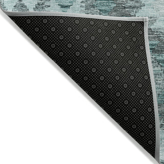 Piper Looms Chantille Global ACN1226 Teal Machine Washable Area Rug Backing Image