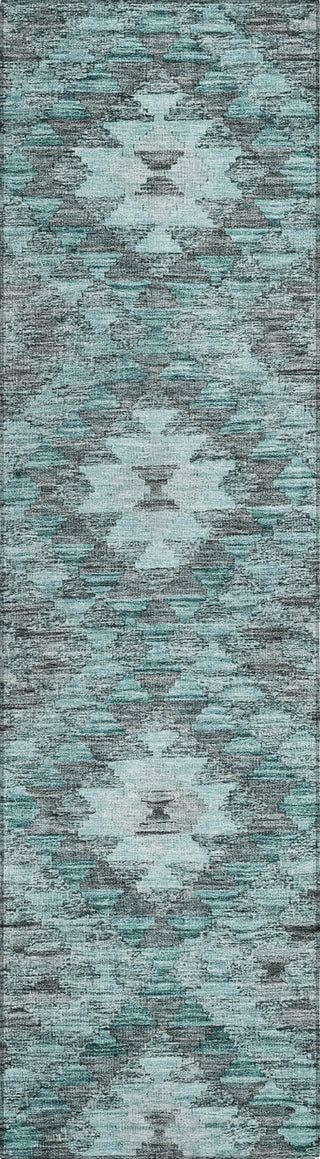 Piper Looms Chantille Global ACN1226 Teal Machine Washable Area Rug Runner Main Image