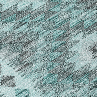 Piper Looms Chantille Global ACN1226 Teal Machine Washable Area Rug Swatch Image