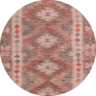 Piper Looms Chantille Global ACN1226 Terracotta Machine Washable Area Rug Round Main Image