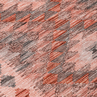 Piper Looms Chantille Global ACN1226 Terracotta Machine Washable Area Rug Swatch Image