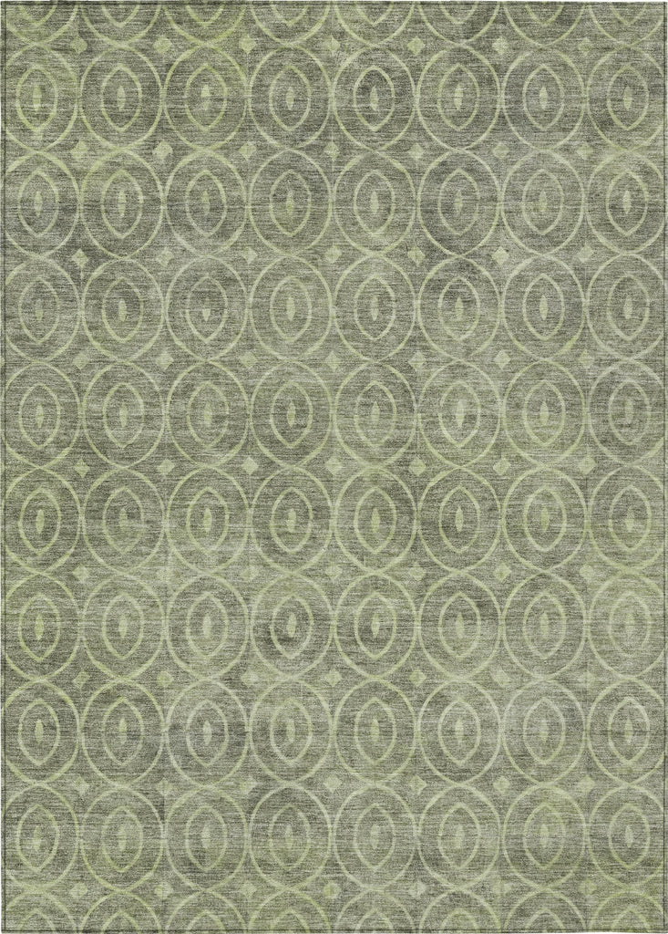 Piper Looms Chantille Geometric ACN1227 Aloe Machine Washable Area Rug main image