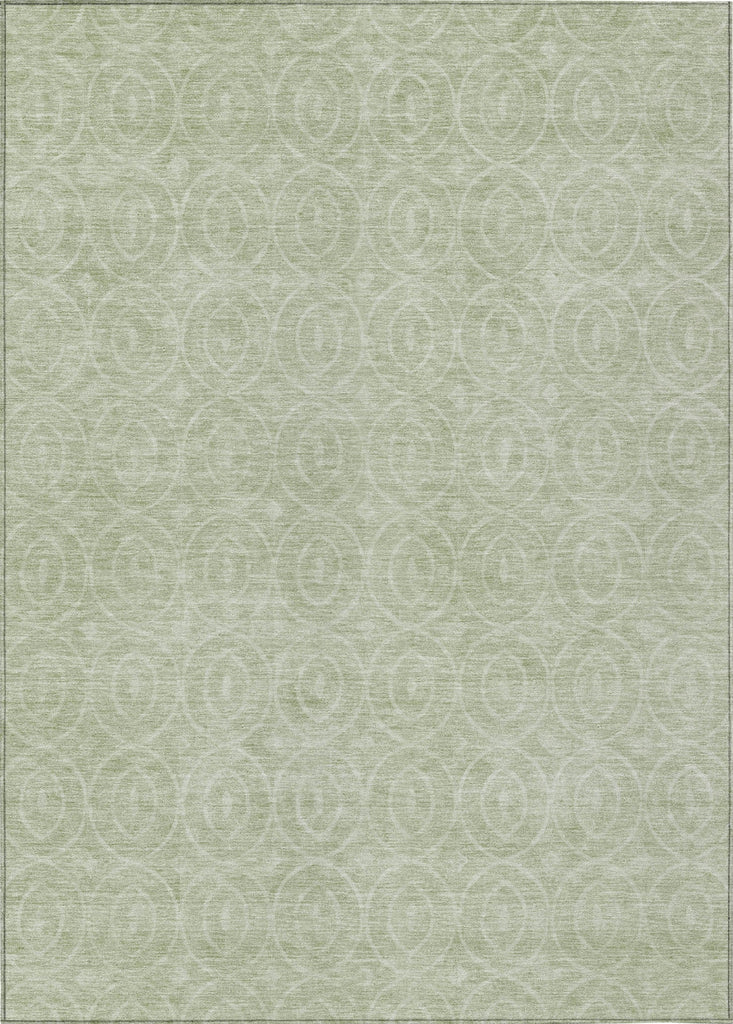 Piper Looms Chantille Geometric ACN1227 Mint Machine Washable Area Rug main image