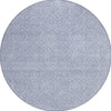 Piper Looms Chantille Geometric ACN1227 Sky Machine Washable Area Rug Round Main Image