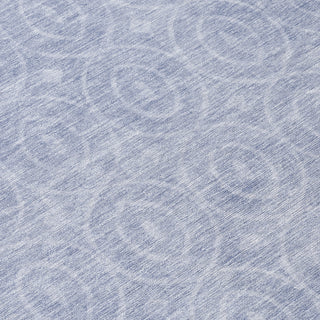 Piper Looms Chantille Geometric ACN1227 Sky Machine Washable Area Rug Swatch Image