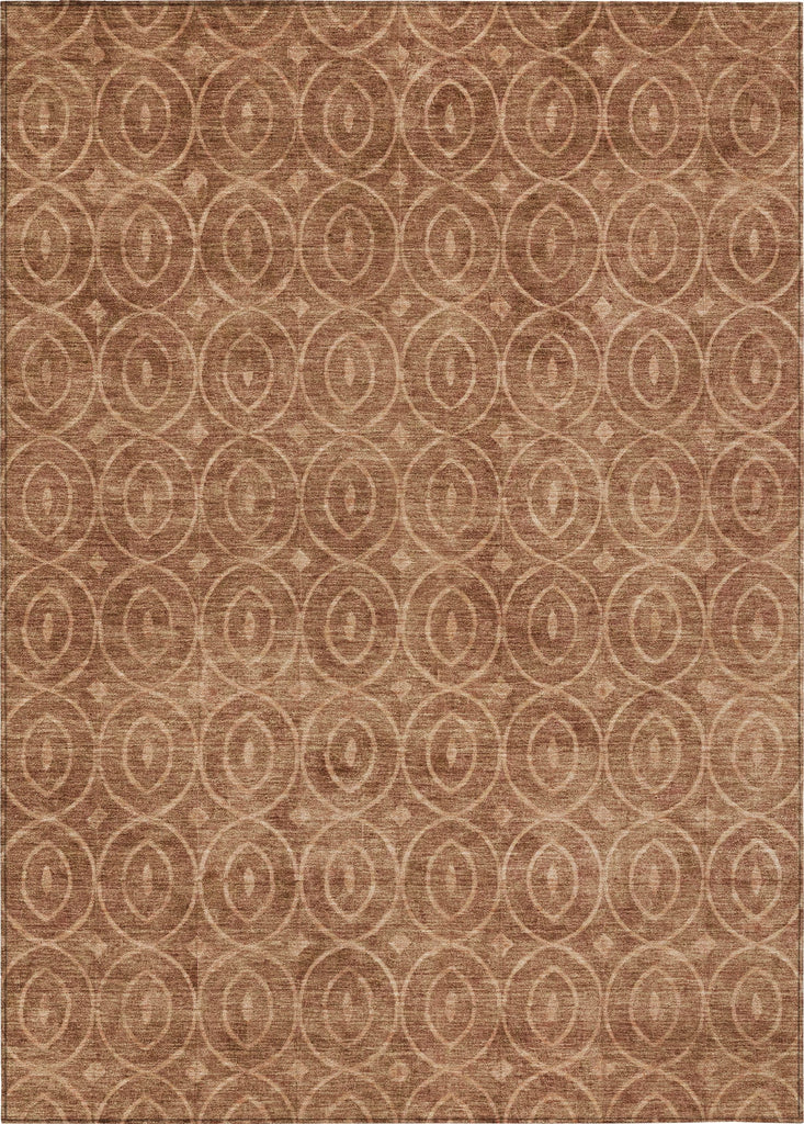 Piper Looms Chantille Geometric ACN1227 Terracotta Machine Washable Area Rug main image