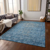 Piper Looms Chantille Global ACN1228 Blue Machine Washable Area Rug Lifestyle Image Feature