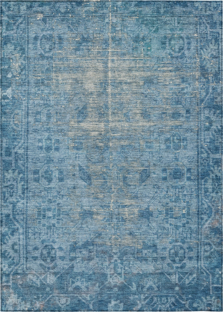 Piper Looms Chantille Global ACN1228 Blue Machine Washable Area Rug main image