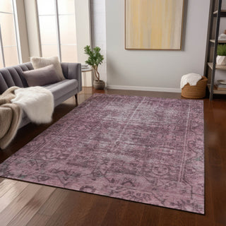 Piper Looms Chantille Global ACN1228 Merlot Machine Washable Area Rug Lifestyle Image Feature
