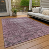 Piper Looms Chantille Global ACN1228 Merlot Machine Washable Area Rug Outdoor Lifestyle Image Feature