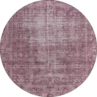 Piper Looms Chantille Global ACN1228 Merlot Machine Washable Area Rug Round Main Image