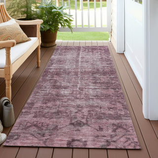 Piper Looms Chantille Global ACN1228 Merlot Machine Washable Area Rug Runner Outdoor Lifestyle Image Feature
