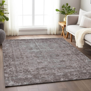 Piper Looms Chantille Global ACN1228 Mocha Machine Washable Area Rug Lifestyle Image Feature