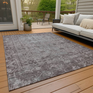 Piper Looms Chantille Global ACN1228 Mocha Machine Washable Area Rug Outdoor Lifestyle Image Feature