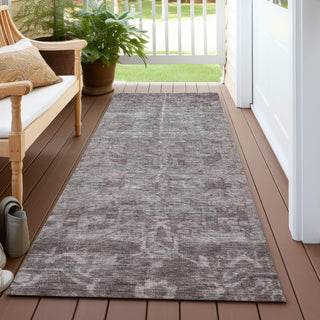Piper Looms Chantille Global ACN1228 Mocha Machine Washable Area Rug Runner Outdoor Lifestyle Image Feature