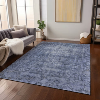 Piper Looms Chantille Global ACN1228 Navy Machine Washable Area Rug Lifestyle Image Feature