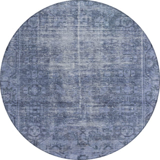 Piper Looms Chantille Global ACN1228 Navy Machine Washable Area Rug Round Main Image