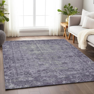 Piper Looms Chantille Global ACN1228 Purple Machine Washable Area Rug Lifestyle Image Feature