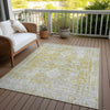 Piper Looms Chantille Global ACN1229 Gold Machine Washable Area Rug Outdoor Lifestyle Image Feature