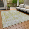 Piper Looms Chantille Global ACN1229 Gold Machine Washable Area Rug Outdoor Lifestyle Image Feature