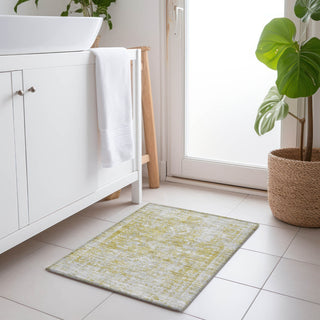 Piper Looms Chantille Global ACN1229 Gold Machine Washable Area Rug Scatter Lifestyle Image Feature