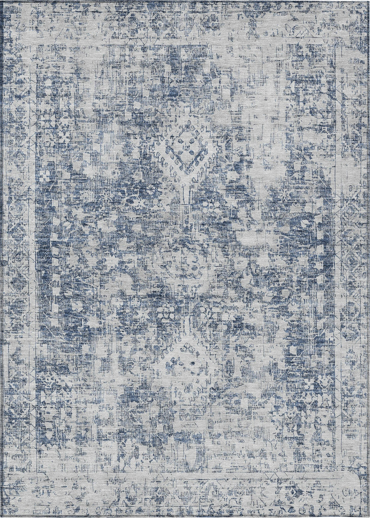 Piper Looms Chantille Global ACN1229 Navy Machine Washable Area Rug main image