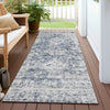 Piper Looms Chantille Global ACN1229 Navy Machine Washable Area Rug Runner Outdoor Lifestyle Image Feature