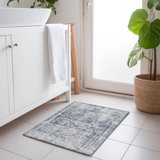 Piper Looms Chantille Global ACN1229 Navy Machine Washable Area Rug Scatter Lifestyle Image Feature