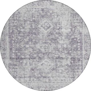 Piper Looms Chantille Global ACN1229 Plum Machine Washable Area Rug Round Main Image