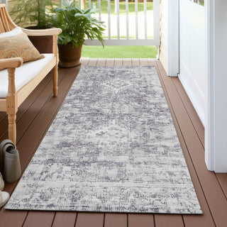 Piper Looms Chantille Global ACN1229 Plum Machine Washable Area Rug Runner Outdoor Lifestyle Image Feature