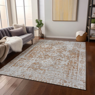 Piper Looms Chantille Global ACN1229 Terracotta Machine Washable Area Rug Lifestyle Image Feature