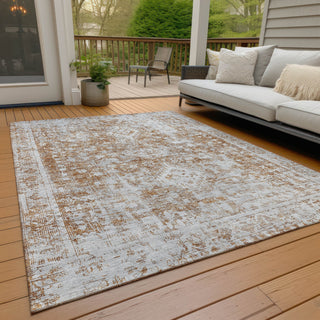 Piper Looms Chantille Global ACN1229 Terracotta Machine Washable Area Rug Outdoor Lifestyle Image Feature