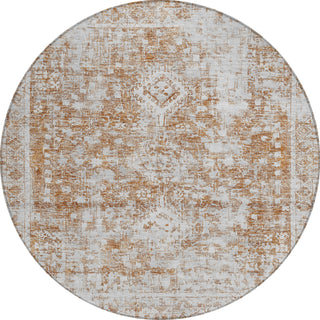 Piper Looms Chantille Global ACN1229 Terracotta Machine Washable Area Rug Round Main Image