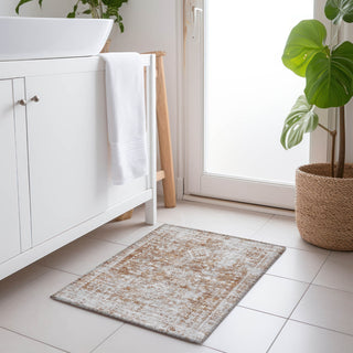 Piper Looms Chantille Global ACN1229 Terracotta Machine Washable Area Rug Scatter Lifestyle Image Feature