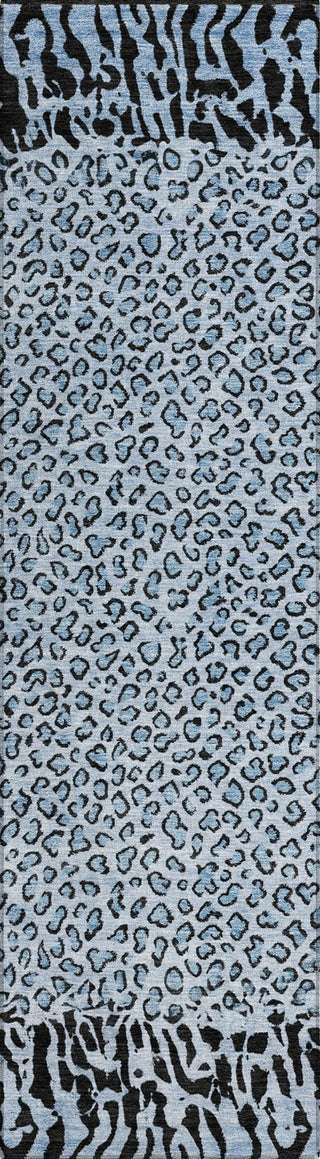 Piper Looms Chantille Animal Skin ACN1230 Blue Machine Washable Area Rug Runner Main Image