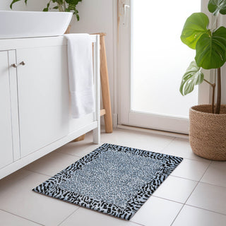 Piper Looms Chantille Animal Skin ACN1230 Blue Machine Washable Area Rug Scatter Lifestyle Image Feature