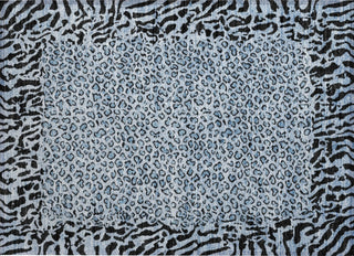 Piper Looms Chantille Animal Skin ACN1230 Blue Machine Washable Area Rug Scatter Main Image