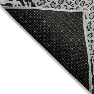 Piper Looms Chantille Animal Skin ACN1230 Gray Machine Washable Area Rug Backing Image