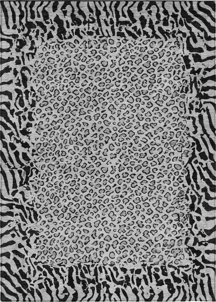 Piper Looms Chantille Animal Skin ACN1230 Gray Machine Washable Area Rug main image