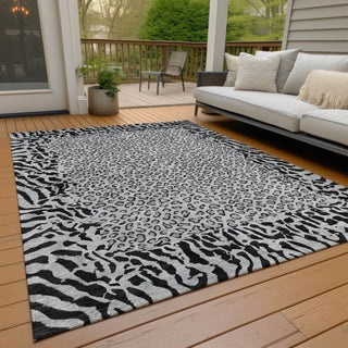 Piper Looms Chantille Animal Skin ACN1230 Gray Machine Washable Area Rug Outdoor Lifestyle Image Feature