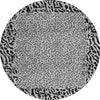 Piper Looms Chantille Animal Skin ACN1230 Gray Machine Washable Area Rug Round Main Image