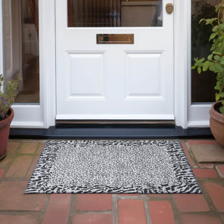 Piper Looms Chantille Animal Skin ACN1230 Gray Machine Washable Area Rug Scatter Outdoor Lifestyle Image Feature